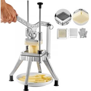 Mophorn - Hachoir &agrave; l&eacute;gumes et fruits commercial, lame de 3/8 po, coupe-frites et d&eacute;s robuste, trancheuse &agrave; oignons professionnelle pour tomates,