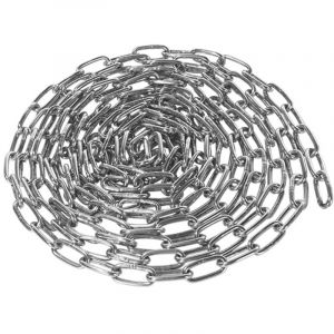 6 M Cha&icirc;ne en Acier Inoxydable 304 Solide et Robuste Avec Maillons Soud&eacute;s en Acier pour cl&ocirc;ture, Promenade et Cha&icirc;ne de Chien, Cha&icirc;ne de S&eacute;chage,