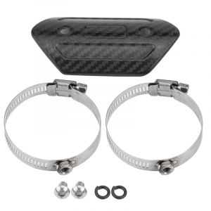 Bouclier Thermique de Moto - Couverture d'&eacute;chappement de Moto Tuyau d'&eacute;chappement Interm&eacute;diaire de Tuyau Bouclier Thermique Lien de Protection de