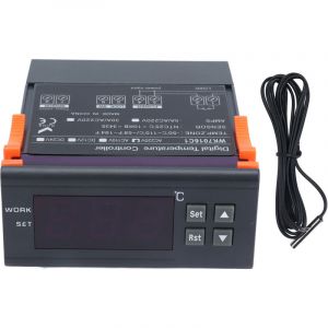 Eosnow Thermostat &eacute;lectronique de contr&ocirc;le de temp&eacute;rature de contr&ocirc;leur de temp&eacute;rature num&eacute;rique avec la sonde d'affichage d'affichage &agrave; cristaux