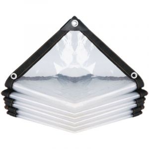 B&acirc;che transparente imperm&eacute;able et perfor&eacute;e - housse pour mobilier de jardin - usage ext&eacute;rieur - prot&egrave;ge de la pluie, isolation thermique pour les