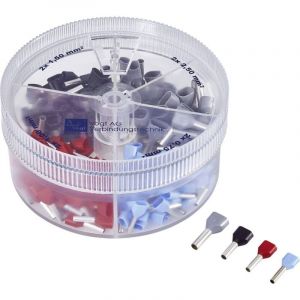 Vogt Verbindungstechnik - Assortiment d'embouts doubles 737023 blanc, jaune, rouge, bleu 200 pc(s)