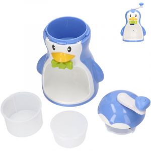 Eosnow Machine &agrave; glace pil&eacute;e ABS en forme de pingouin, bleue, Portable, manuelle, pour la maison, avec r&eacute;cipient, accessoires de cuisine