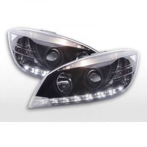 Phare Daylight LED DRL look Mercedes Classe C type W204 07-10 noir -