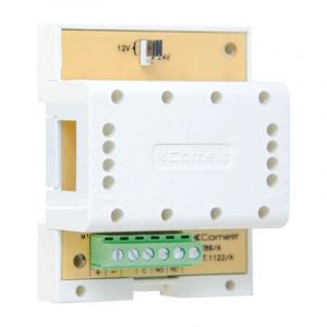 Relais Comelit usage g&eacute;n&eacute;ral 12-24V ac/dc 10A 4M din 1122/A
