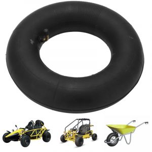 Chambre &agrave; air pour brouette, 4.10/3.50-6, pneu de rechange pour roue pneumatique avec forte capacit&eacute; de charge, tige de valve incurv&eacute;e, chambre &agrave; air