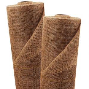 Aquagart - 30m x 1m tissu de jute 105g/m&sup2; tapis de jute jute de jardin tissu de jute toile de jute ruban de jute