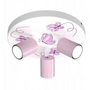 Lampe De Plafonnier Pour Enfant Fille Papillon Led Lampe Polonaise Gu10
