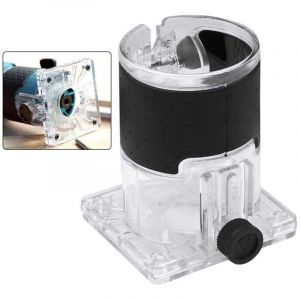 Machine &agrave; rogner base pour le travail du bois petite machine Luo capot transparent machine &agrave; graver capot de protection botier 109x88x80MM