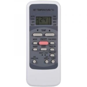T&eacute;l&eacute;commande universelle de remplacement pour climatiseur Midea R51 R51/E R51/CE R51M/CE R51D/E R51M/BGE R51M/BGE/Toshiba Electrolux Conia