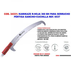 Fplus - scie &agrave; perche kamikaze r-blade 360BH avec crochet et LAME6537