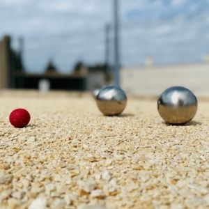 King Matériaux - pack 2 big bag 1,5T Sable Stabilisé Beige Pétanque 0/8