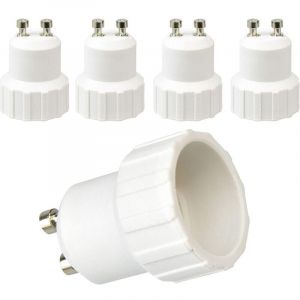 SNQ - GU10 vers E14 Adaptateur,Convertisseur Base Ampoule GU10 vers E14 Support Adaptateur Prise Lampe,Puissance Maximale 200W,0250V,Lot de 5.