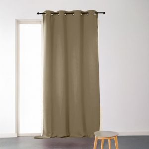 Homemaison - Paire de rideaux 80 % occultant 'Lola' Beige 140x240 cm