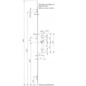 Cr&eacute;mone barillet F25/70 R4 - DF - FERCO