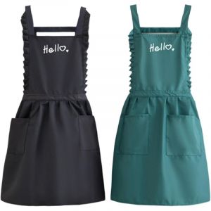 2 Pack Tablier de Cuisine Femme,Tablier Cuisine Femme,Tablier Serveuse,Tablier Femme pour Cuisine Familial,Restaurant - Ccykxa
