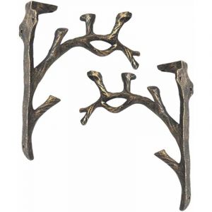 Supports d'étagère Vintage (2 pièces), Fonte, Forme de Branche Équerre Étagère, Faire l'ancien Artisanat, Support de Triangle décoratif créatif,