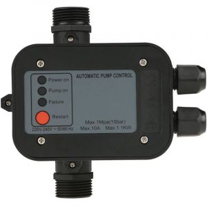 Contr&ocirc;leur de pression pour pompe - Pressostat 10 bar sans c&acirc;ble - 220V Pressostat Pompe &agrave; Eau Contr&ocirc;leur