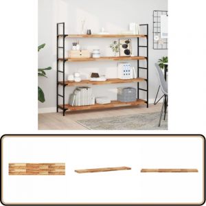 &Eacute;tag&egrave;re flottante 160x30x4 cm acacia massif finition &agrave; l'huile - &Eacute;tag&egrave;re Murale - &Eacute;tag&egrave;re Flottante - Meuble D&eacute;coratif - Rangement Mural