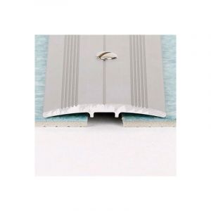 Barre de seuil Romus à visser 90 cm - Alu incolore - Demi bombé