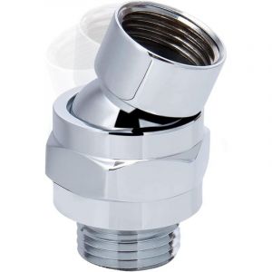 Laiton Rotule Pivotante en R&eacute;glable, Connecteur &agrave; Rotule pour pommeau de douche, Douche Pivotant R&eacute;glable Douche Raccord Convient, R&eacute;sistant &agrave; la