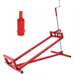 Wiltec Kit Cric l&egrave;ve Tracteur Tondeuse avec Adaptateur pour Visseuse sans Fil &ndash; 400 kg Max. &ndash; Acier &ndash; Mowerlifter Outillage de Mecanicien Treuil