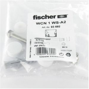 KIT Fixation WC Vis Laiton 6X70 FISCHER-1 pièce