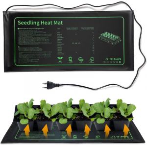 Tapis Chauffant pour Semis Germination, mat&eacute;riel pour Serre et semis IPX7 Imperm&eacute;able, Nappe Chauffante pour Terrarium Plante, 53 25 cm
