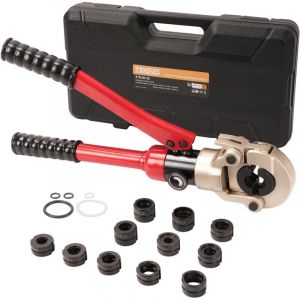 Pince &agrave; Sertir Hydraulique &Oslash;15-32mm Teeno Pince a Sertir avec 12pcs Contour, &eacute;lectricien Professionnel,Outil de sertissage hydraulique per Plomberie