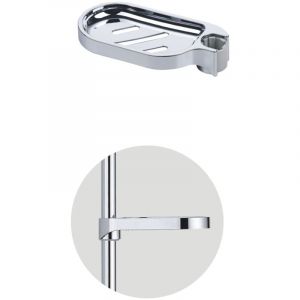 Lntyq - Porte-Savon, Porte Savon Barre Douche, Porte Savon pour Barre ​de Douche, Porte-Savon Douche Réglable, Porte Savon sans Perçage Porte