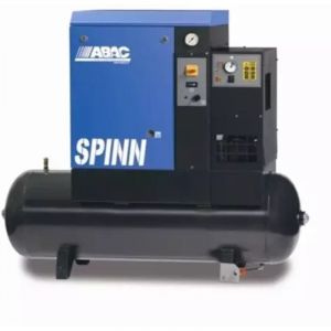 Abac - Compresseur d'air rotatif à vis réservoir 500 litres 7,5 cv triphasé 8 bar avec sécheur