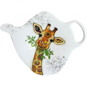 Coupelle repose sachet de th&eacute; girafe