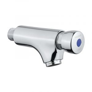 Idral - Robinet de lavabo mural temporisé avec bouton poussoir Classic 08000/E Chromé