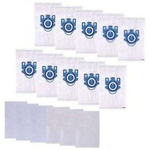 Sac Aspirateur pour Miele gn, Sac Aspirateur Miele Complete C3, Complete C2 et Classic C1, Hyclean 3D Efficiency Miele (10 Sacs + 6 Files) - Ulisem