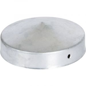 Chapeau Rond galvanisé - Dessus de poteau Ø6 cm