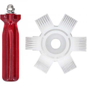 Redresseur d'ailettes de condenseur de climatiseur 6 en 1 peigne &agrave; ailettes AC outil de nettoyage de climatisation