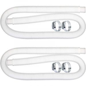 2 pcs Tuyau De Rechange De Piscine 32mm, Pctuyau De Piscine, Tuyau de Remplacement de Pompe de Filtration de Piscine (1,5 m) pour Intex 300 330 530