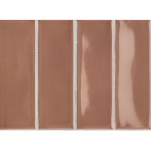 Carrelage gr&egrave;s c&eacute;rame SWEETY Plano (lisse) - 15x5cm Terra - brillant - - bo&icirc;te de m2