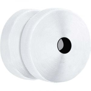 25M Bande Agrippantes Adh&eacute;sives Rubans Adh&eacute;sifs Bande Ruban Scratch Autocollant Moustiquaire Hook Loop Rouleau Scratch