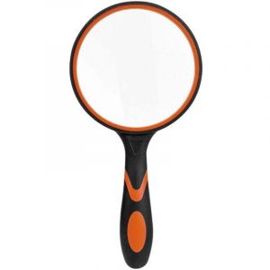 ZVD - Grande loupe de lecture en verre pour livres scientifiques, journaux, lecture, insectes, passe-temps, observation de qualité supérieure,Noir et