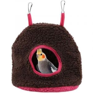 Hamac Oiseau, Nid perroquets Peluche Oiseaux lit de nid en Peluche Berb&egrave;re Berb&egrave;re en Molleton ber&ccedil;ant pour Perroquet Perroquet Conures Macaw (S,