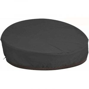 Tuserxln - Housse de Protection Canapé-lit Rond Jardin Imperméable, Couverture de Lit de Jardin Rond Salon Exterieur Oxford 210D,Anti-UV et