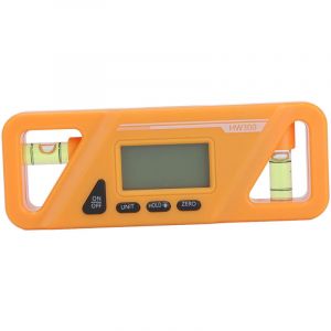 Rapporteur num&eacute;rique, niveau, instrument de mesure d'angle, inclinom&egrave;tre, inclinom&egrave;tre num&eacute;rique, jauge d'angle, jaune