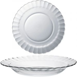Assiette creuse Duralex PICARDIE transparente 230 x 35 mm - lot de 6