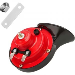 Klaxon escargot universel pour voiture, camion, moto, 12 V 110 dB, klaxon &agrave; air puissant, &eacute;tanche, double klaxon de moto, convient pour SUV, voitures