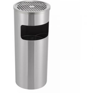 Poubelle Seau IntéRieur 30l Drumm Poubelle Cendrier Rond D'ExtéRieur En Acier Inoxydable Poubelle De Bureau Poubelle Cendrier Sur Pied ExtéRieur Avec