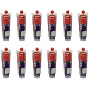 Carton de 12 R&eacute;sines Hybride de scellement de fer &agrave; b&eacute;ton fis rc ii 300 t - 300ml Fischer