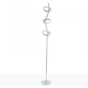 Lampadaire LED en aluminium "GARLAND HOLLYWOOD" - 15W - Lumière - Chromé