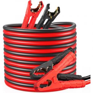 XVX - jamais utilisé] Câbles de Démarrage 12 V/24 v, Câble Batterie Voiture en Cuivre (4M 1000A) - Cable de Demarrage Diesel avec SacTransport - pour