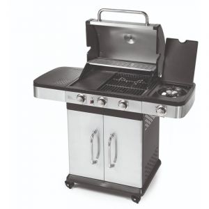 Ompagrill - Barbecue &agrave; Gaz Indianapolis 4 42x35cm Plaque 42x22.5cm